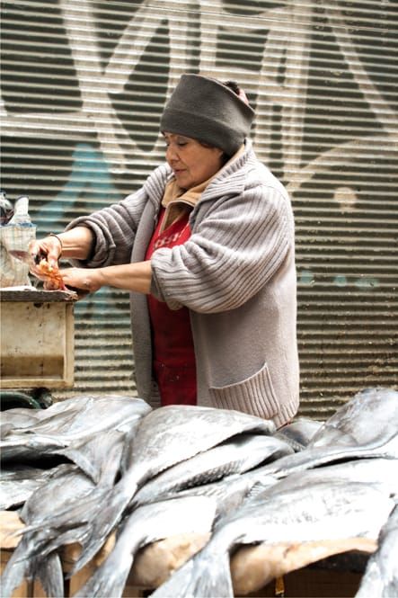 Pescadora chilena
